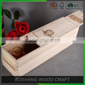 2016 Customized Size High Quality Wine Box Design Wooden Gift Box