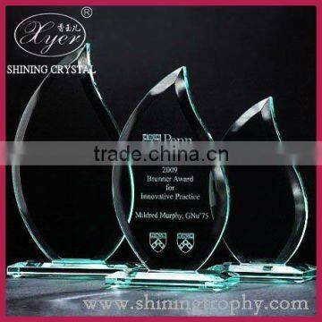 Blank teardrop glass award