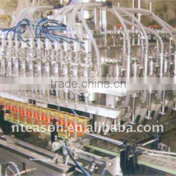 Electronic weighing type linear filling machine