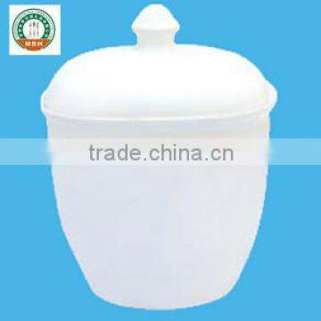 Square Sugar Pot Heat Resistant Opal glass