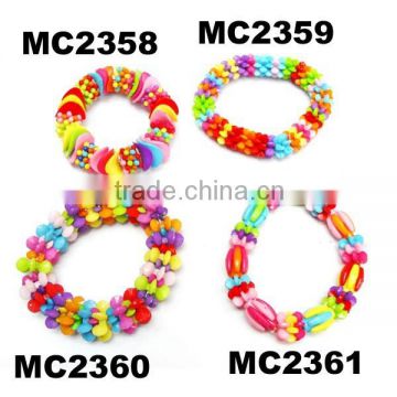 kids colorful resin beaded elastic stretch bracelets china wholesale jewelry