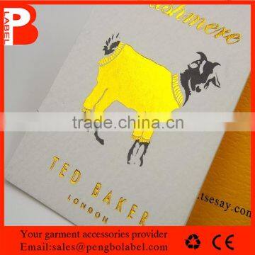 coated paper hang tags string manufacturer design for your artwork