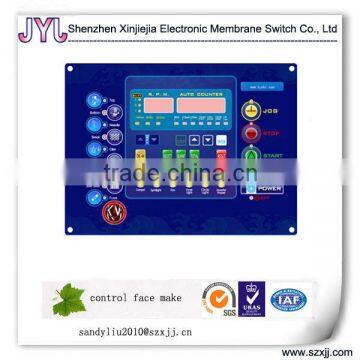 Industrial control front face mask panel switch