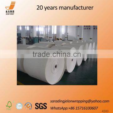 duplex board white back/paper plate raw material /paper price per ton