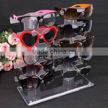 Acrylic Display Retail Show Stand Holder Rack for 10 Pairs of Glasses Sunglasses