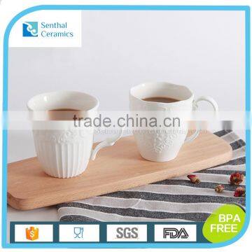 White cheap promotional custom logo ceramic mug,wholesale porcelain mug,stoneware mug factory