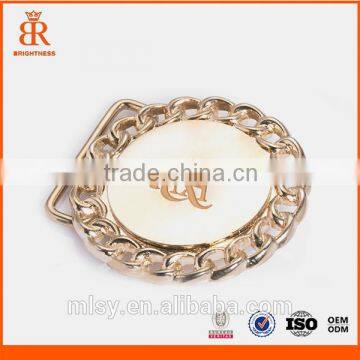 Fashion design custom bright gold zinc alloy belt buckles