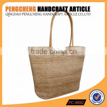 Nature jute shopping bag of women tote bags