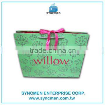 2016 New Fancy Custom Logo Printed Gift Packaging Shopping Bags Gift Paper Bags With Handle photo-3