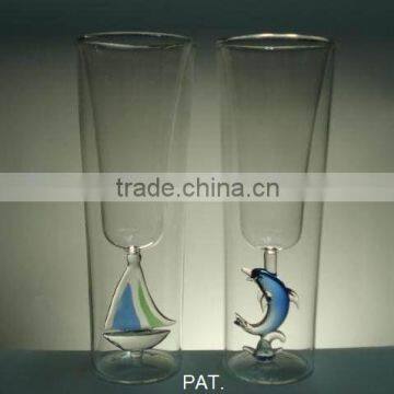 Decorated Champagne Glass