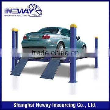 cheap four post car lift for wheel alignment