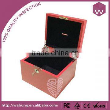 Quality High Glossy Locked Wooden Money Box for Gift photo-6