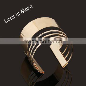 short alloy gold bangle, cheap price cuff bracelet