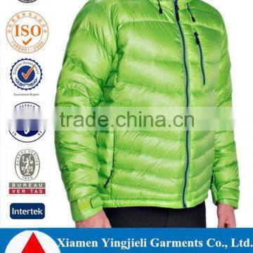 Fast delivery good performance windproof breathable best goose down jacket