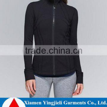 Fitness apparel women running jacket,hot women gym wear