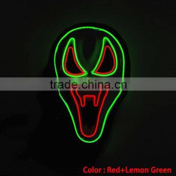 New design EL flashing party mask made in China Hallowen flashing mask factory