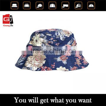 China mainland custom 3D embroidery logo all kinds of wide brim flower bucket hat wholesale