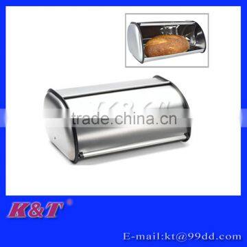Kitchen stainless steel storage box for bread