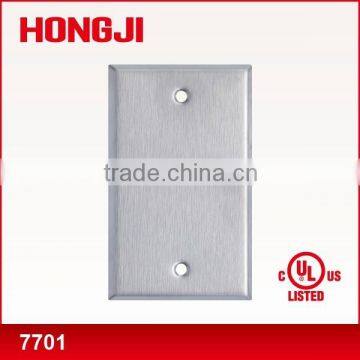 UL listed metal wallplates blank stainless steel wallplates 1 gang blank