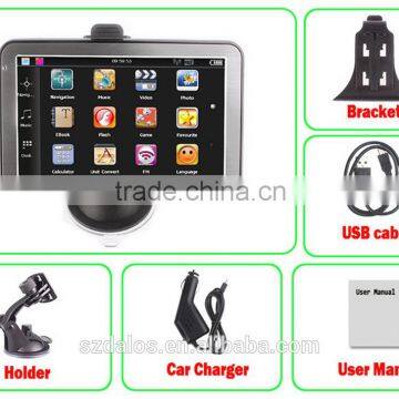 High Quality With 128M,4GB, AVIN,Bluetooth,FM Transmitter 5 Inch Gps Navigation photo-2
