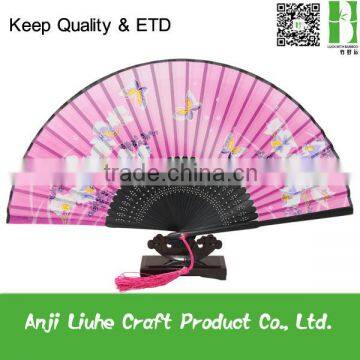 Japanese silk fabric dancing gift fans