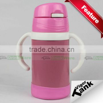 Stainless Steel Vacuum Insulated Kids Straw Bottle