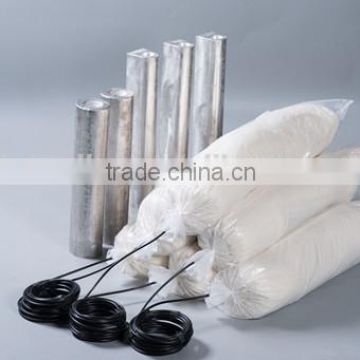 Prepackaged magnesium anode