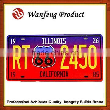 Customized Embossed Printing Metal Alumium Car Number Licence Plate Manufactures