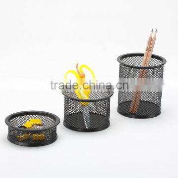 metal mesh pen and clip holder