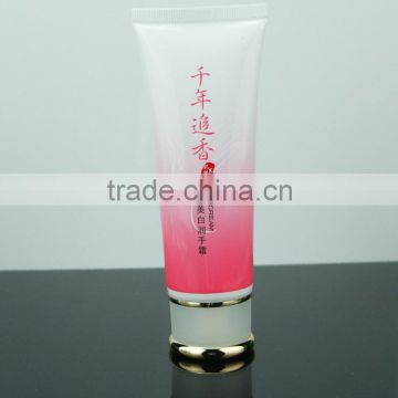 plastic tube with acrylic cap round shape purple tube for cream