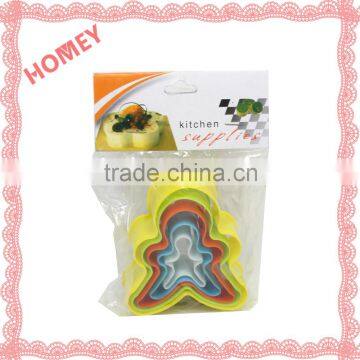 New Star Frill Flower Shape Christmas Cookie Cutter Mold Colourful Pastry