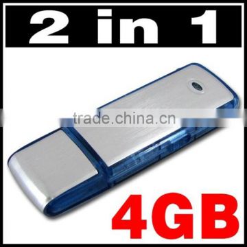 cheap 4GB USB flash drive disk voice recorder MP3 player