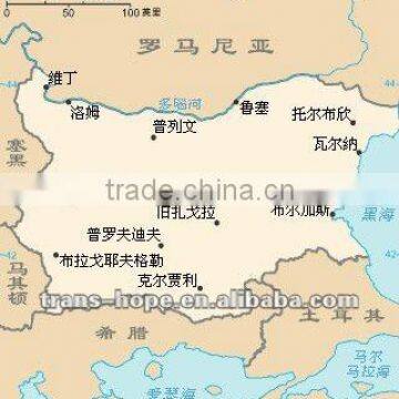 logistic service from China to Bulgaria