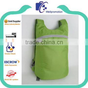 Soft Polyester Fold Waterproof Backpack photo-3
