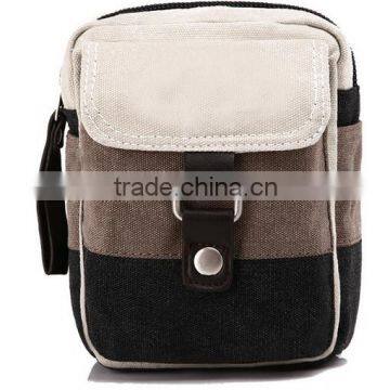 Designer shoulder strap phone pouch SGS durable canvas cell phone pouches