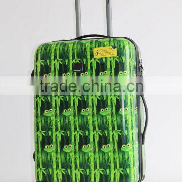 Printed Animal Colorful designing ABS+PC trolley quality hard case luggage