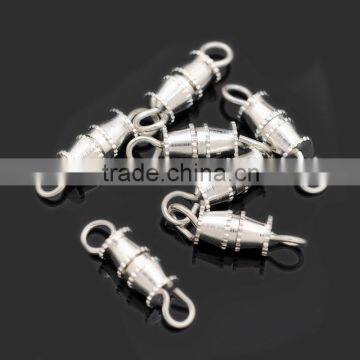 Wholesale Jewelry Fittings Silver Plating Barrel Clasps