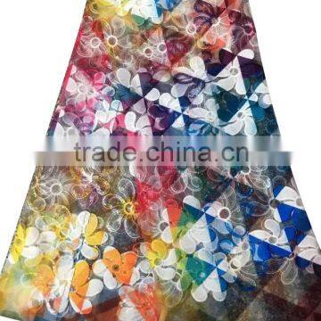 CL6773(1-4) New Arrival Flower Pattern Organza Lace Dress French Lace Sequins Lace Net Fabric photo-2