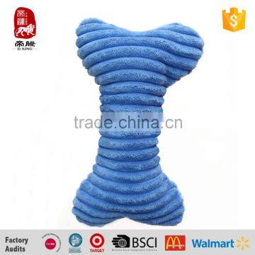 Wholesale Interactive Squeaky Bone Shape Plush Pet Dog Plush Toy