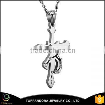 Stylish Motorcycle Pendant Stainless Steel Men cross Pendant