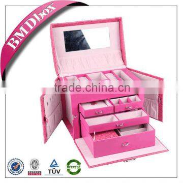 leather material gemstone display