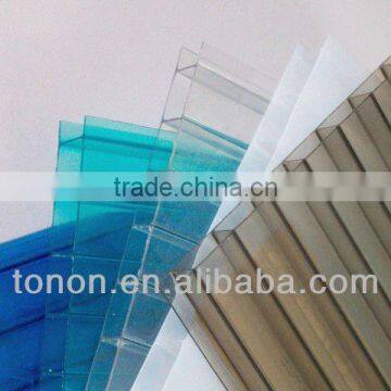 6mm construction material plastic roof sheets price per sheet of pc hollow sheet