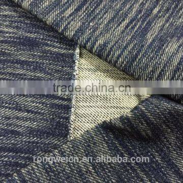 High Quality Indigo Poly Knitted Denim Twill