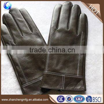 New style high quality mens fashion goatskin C grade leather gloves importers