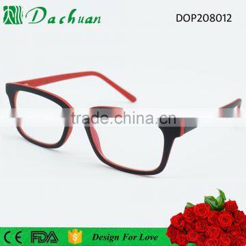 good sale CP injection fake acetate thin optical frames with rubber finish