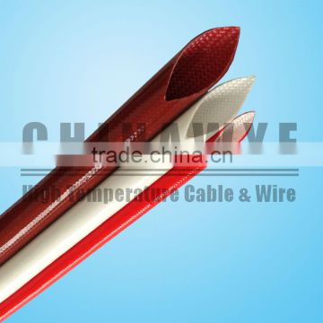 heat resistant insulated fiberglass braid silicone rubber sleeve