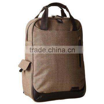 New style chambray exterior korean school bag with PVC trim