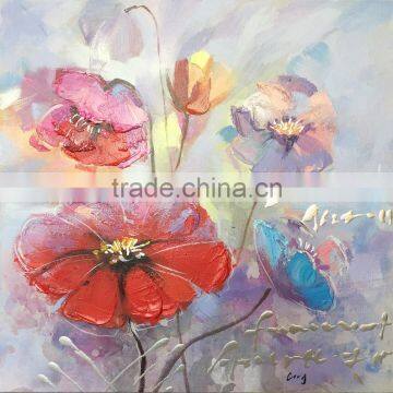 DEC007 Factory Price Flower Home Goods Wall Art Canvas Oil Painting