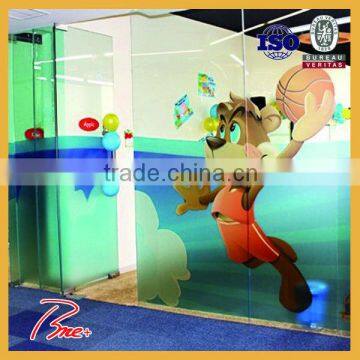 Self adhesive vinyl glass sticker one way vision