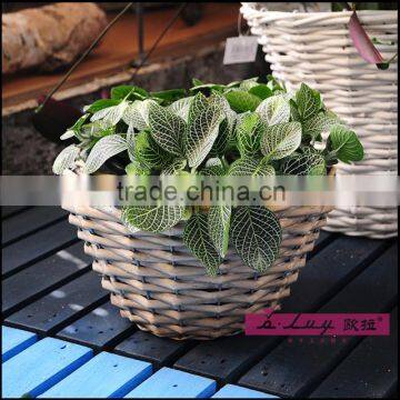 willow and wire basket